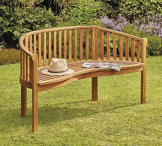 Garden Gear Acacia 3-Person Banana Bench